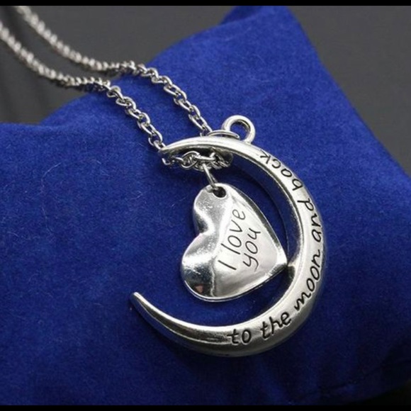 Jewelry - 💕 I Love You To The Moon And Back Silver Necklace